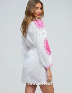 Amara Tunic - White Pink