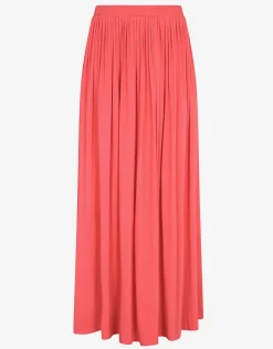 Areia Knit Maxi Skirt - Coral