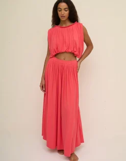 Areia Knit Top - Coral