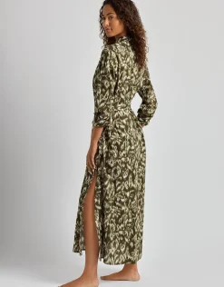 Artisan Warp Floral Midi Shirt Dress - Multi