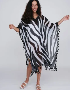 Bali Kaftan - Black and White