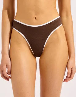 Beach Bound High Leg Bikini Pant - Dark Chocolate
