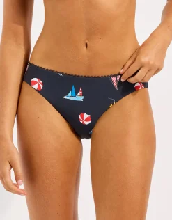 Beach Club Hipster Bikini Pant - True Navy