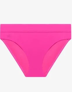 Beach Club Solids Classic Band Hipster Bikini Pant - Freesia Pink