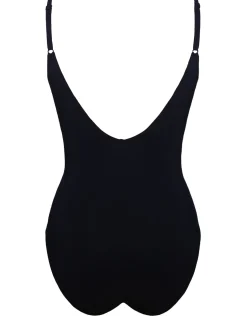 Blackout Hand Embroidered Swimsuit - Black