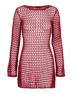 Burgeon Belle Short Cover Up - Red