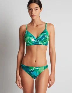 Cartago Palms Single Strap Twist Underwired Bikini Top - Multi