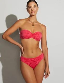 Ceylan Ruched Band Bikini Pant - Pink