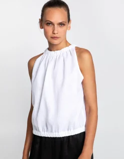 Classic Linen Top - White