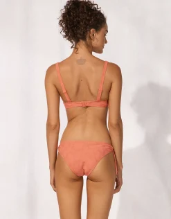 Coastal Daydream Balconette Bikini Top - Coral Sunset
