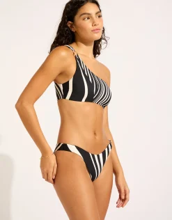 Coastline High Cut Bikini Pant - Black