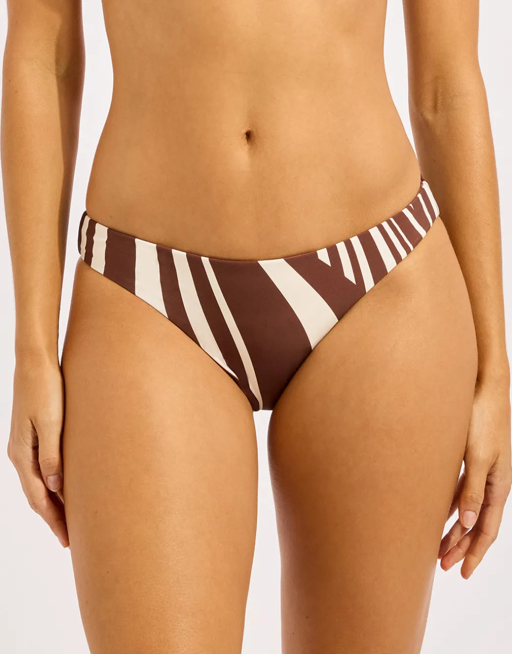 Coastline Reversible Hipster Bikini Pant - Cocoa