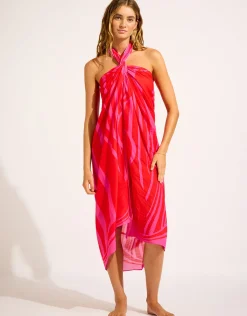 Coastline Sarong - Flame