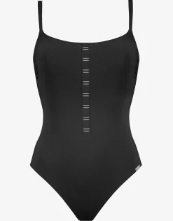 Code Tank Swimsuit - Black