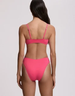 Color Shop Modern High Leg Bikini Pant - Desert Pink