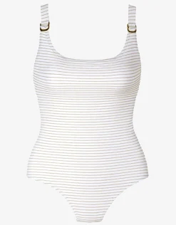 Corsica Square Neck Swimsuit - White