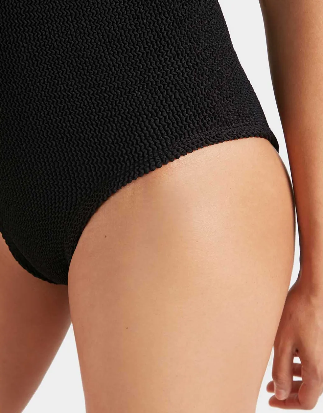 Coverage Celine Swimsuit with Fabric Hoop - Black