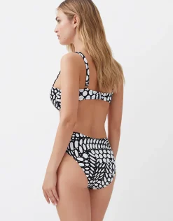 Dots Maxi Bikini Pant - Black and White
