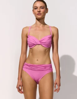 Elements Gathered Bikini Pant - Roselle