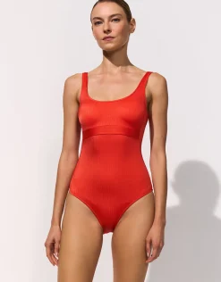 Elyon Tank Swimsuit - Glazed Tangerine