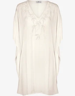 Embroidered Kaftan - Off White