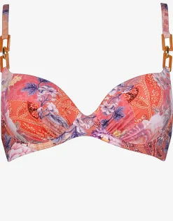Euphoria Gathered Underwired Bikini Top - Rose Infusion