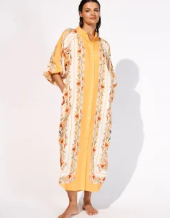 Exuberance Buttoned Maxi Shirt - Solar