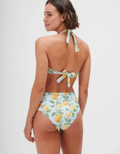 Fior di Limone Underwired Halter Bikini Top - Sorrento Sky