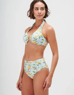 Fior di Limone Underwired Halter Bikini Top - Sorrento Sky