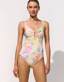 Floressence V Wire Swimsuit - Petal Glow