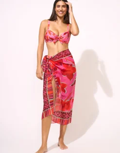 Fused Florals Pareo - Pink Fusion