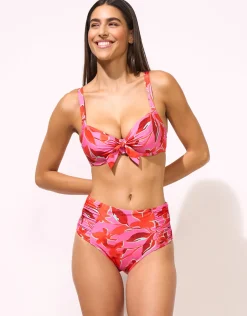 Fused Florals Underwired Bikini Top - Pink Fusion