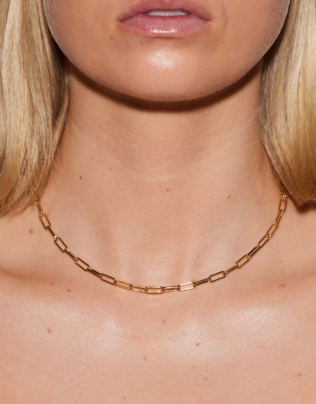 Gold Chunky Link Necklace - 40cm