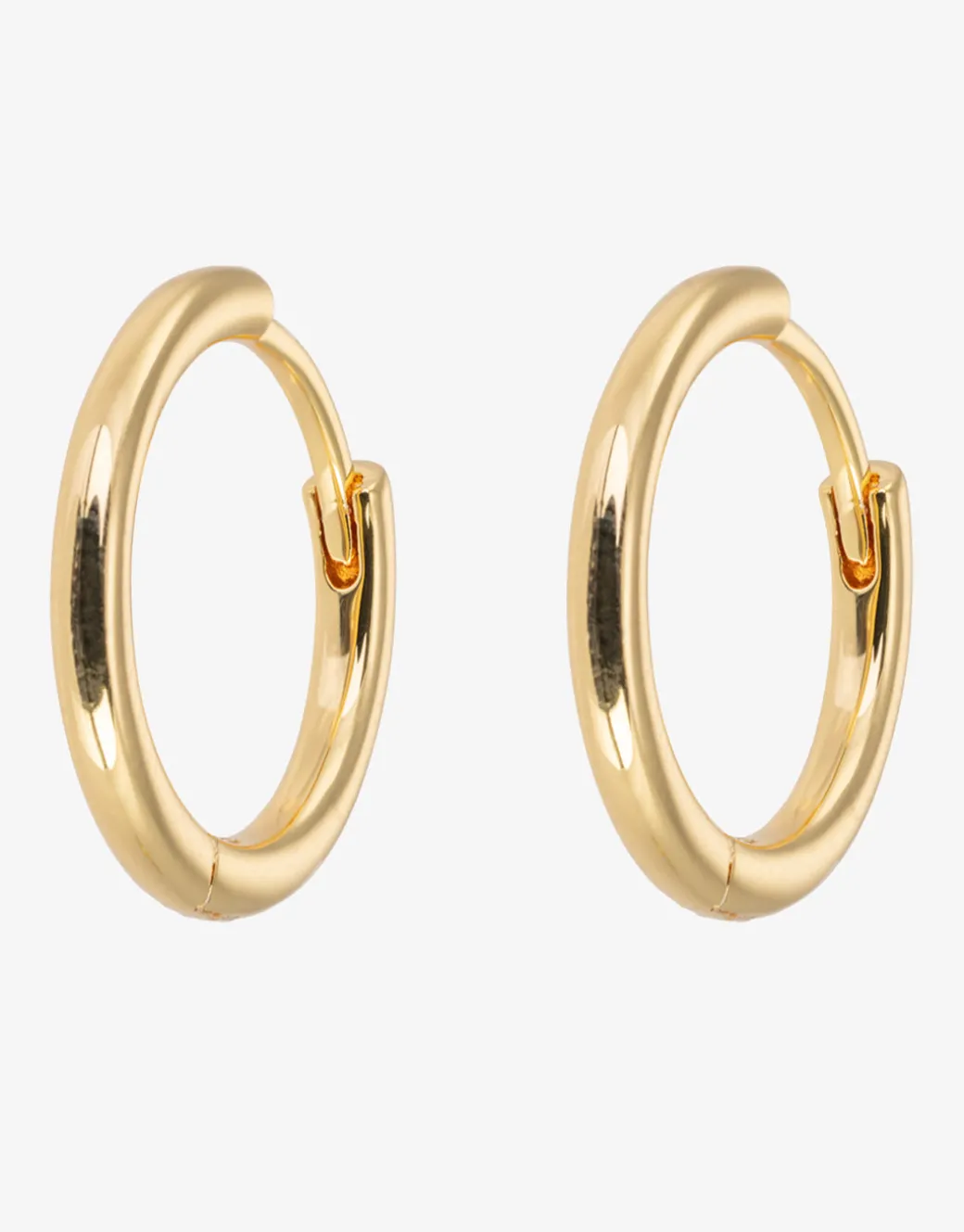 Gold Hoop Earrings - Medium