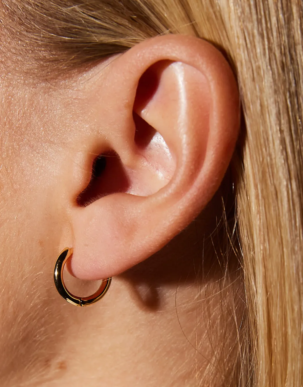 Gold Hoop Earrings - Small