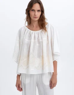Grape Top - White and Champagne