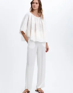 Grape Top - White and Champagne