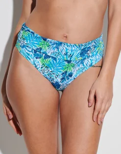 Haiti Maxi Fold Bikini Pant - Turquoise