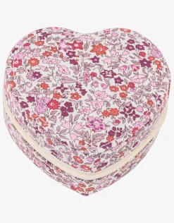 Heart Jewellery Box - Liberty Ava Pink
