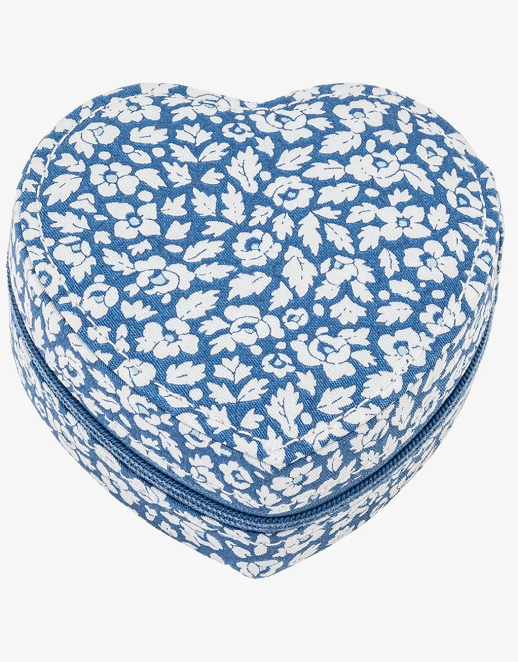 Heart Jewellery Box - Liberty Feather Blue
