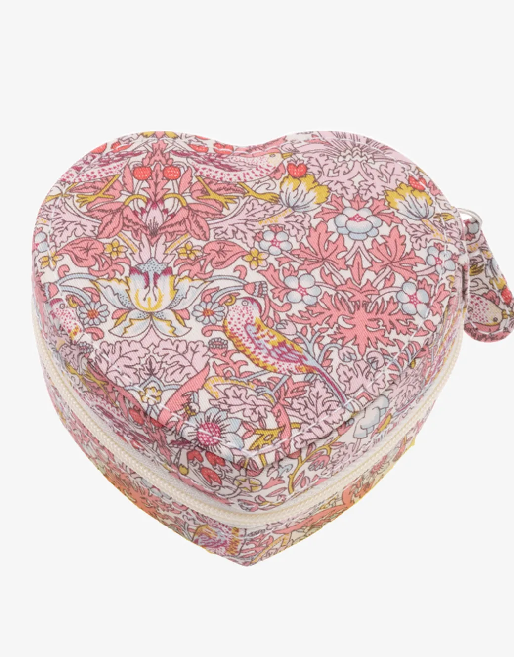 Heart Jewellery Box - Liberty Strawberry Pink