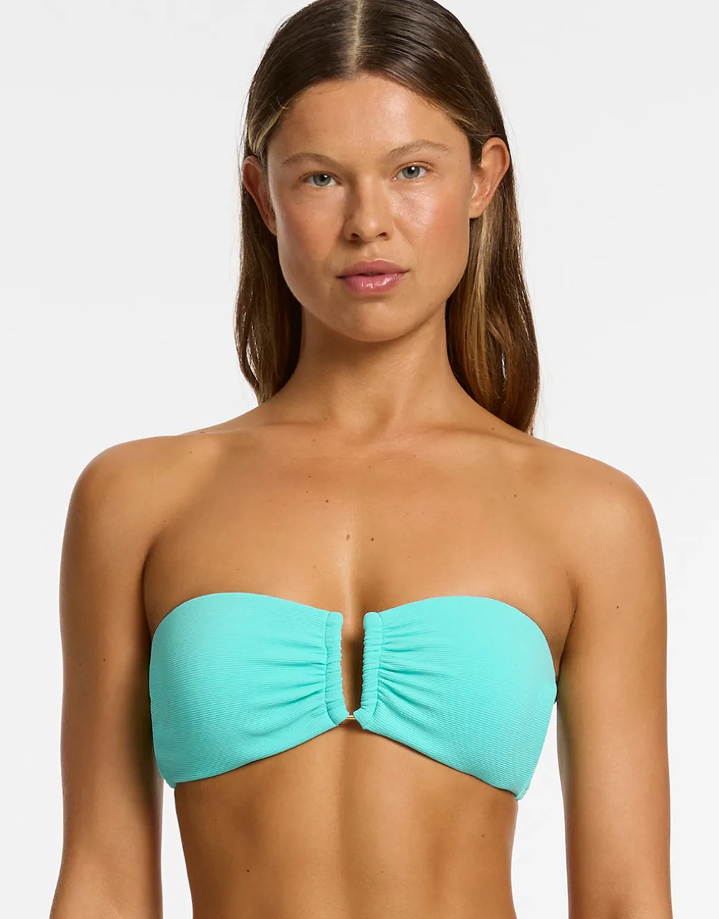 Isla Rib U Trim Bandeau Bikini Top - Dolce