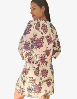 Jasmine Beach Dress - White Floral