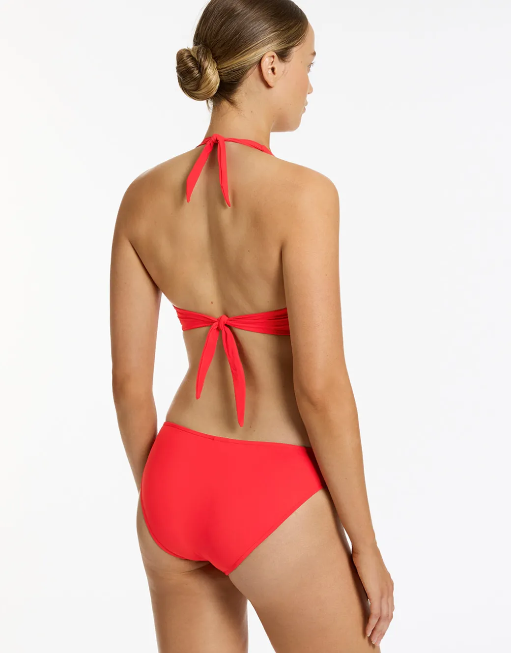 Jetset D DD Twist Front Bikini Top - Cherry