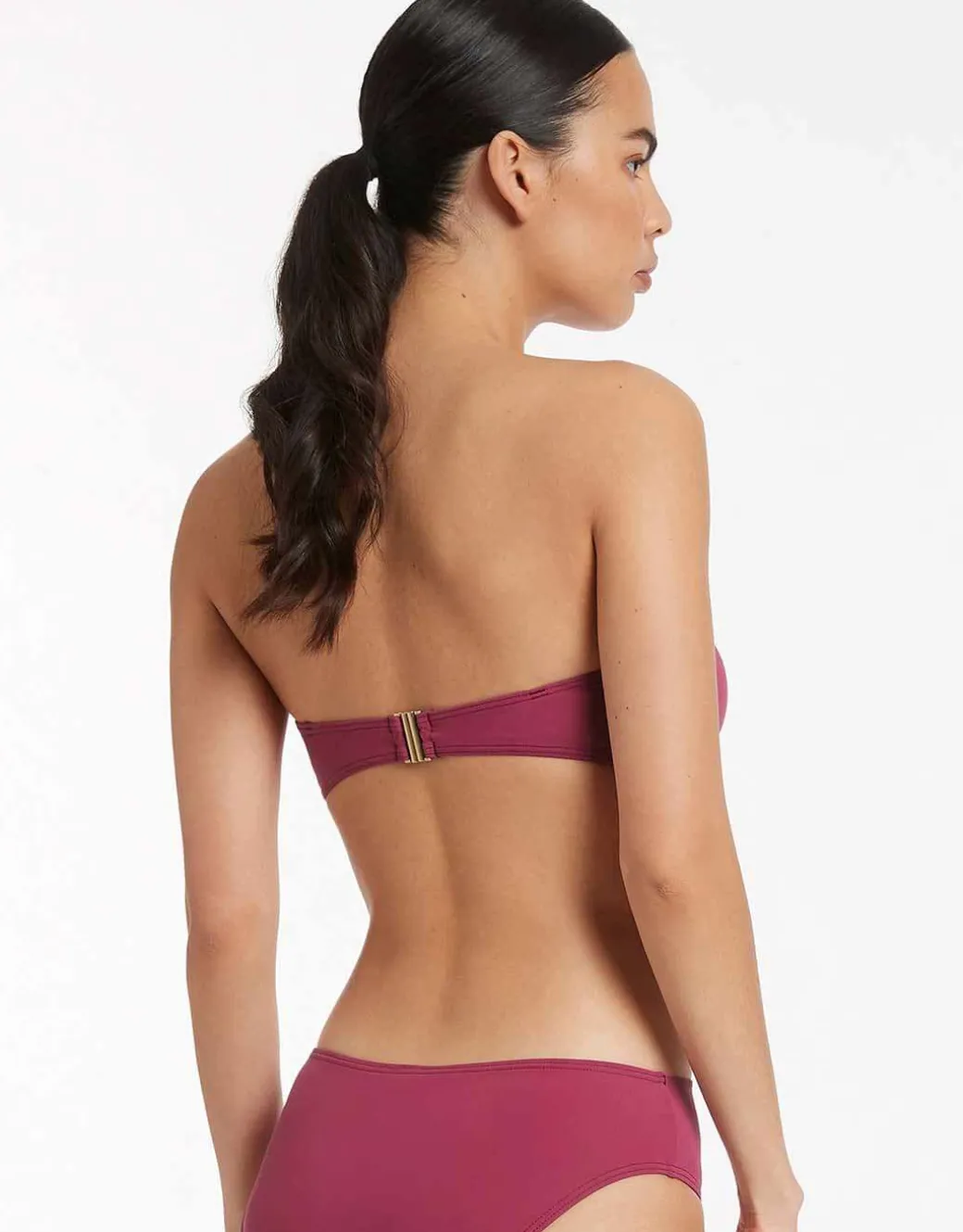 Jetset U Trim Bandeau Bikini Top - Orchid