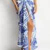 Jungle Lino Long Sarong - Blue