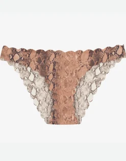 Kaa Reversible Seamless Wave Full Bikini Pant - Animal