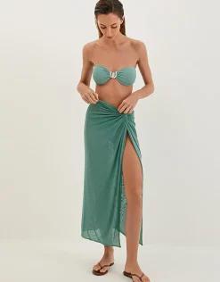 Karen Midi Skirt - Seaglass