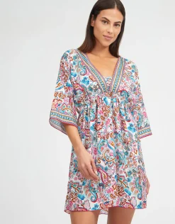 Laia Gathered Beach Dress