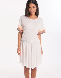 Little Llama Dress - White